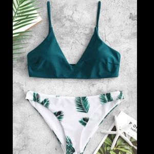Floral Leaf Bikini Set